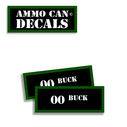 00 BUCK Ammo Can Decals