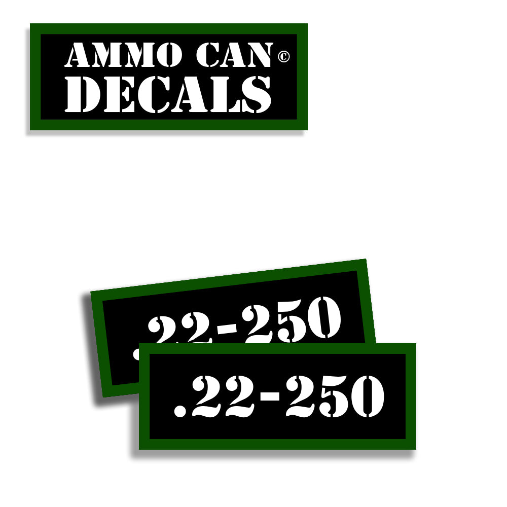 .22-250 Ammo Can Decals