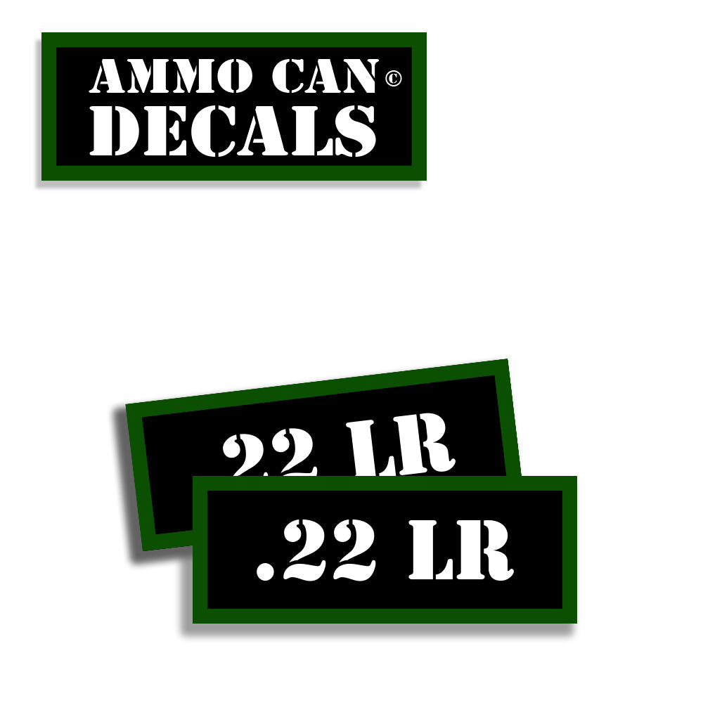 22 Sticker Decal .22 LR Ammo Can Decals