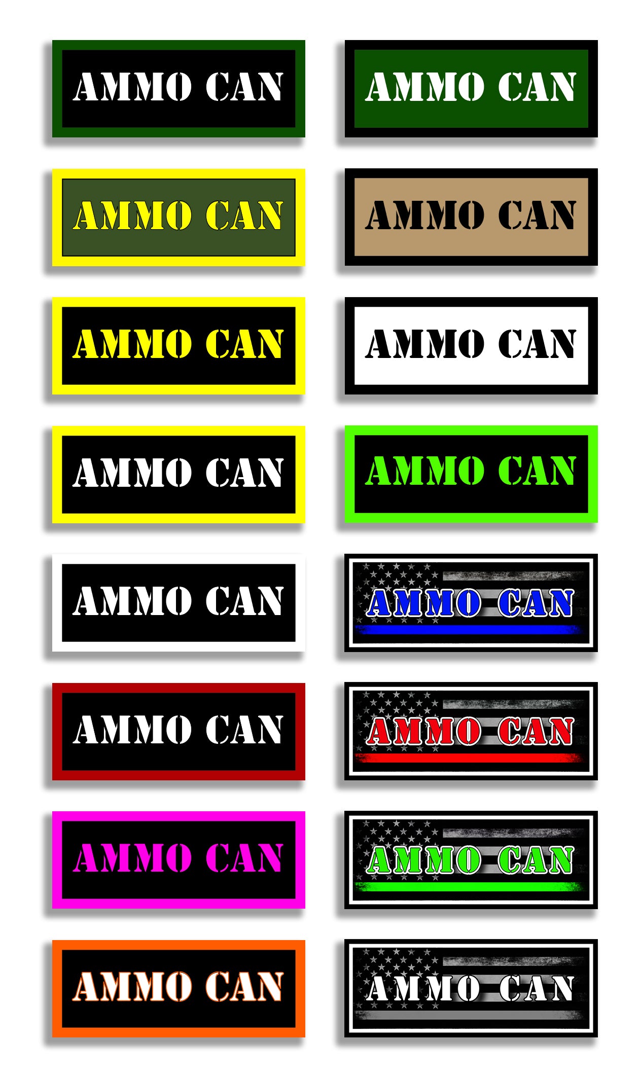 .22 Long Rifle Ammo Can Decals