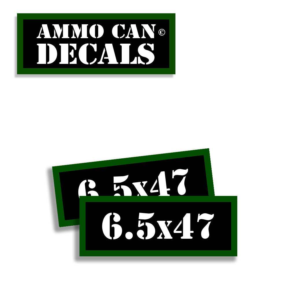 6.5 x 47 Ammo Can Decals