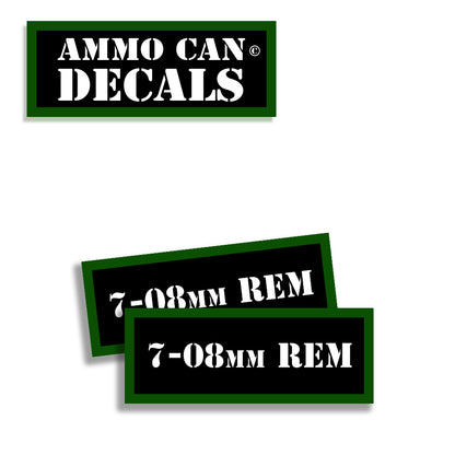 7-08 MM Rem Ammo Can Decals